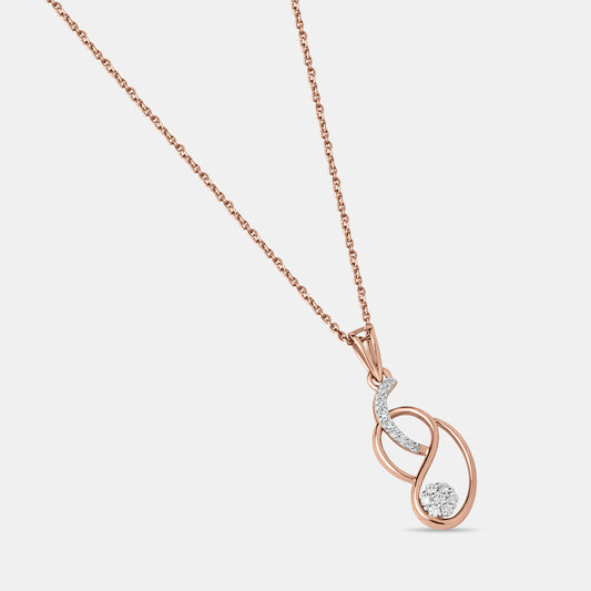 Edge Cross Light Diamond Pendent