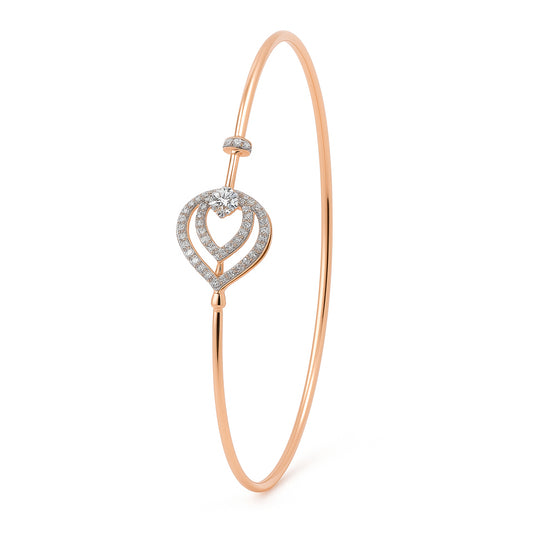 Clove Halo Diamond Bracelet