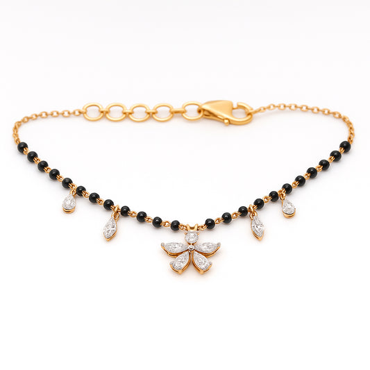 Black Beed Diamond Bracelet