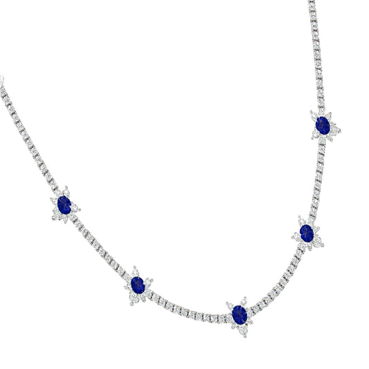 Blue Radiance Diamond Necklace