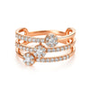 Triple layered Diamond Ring